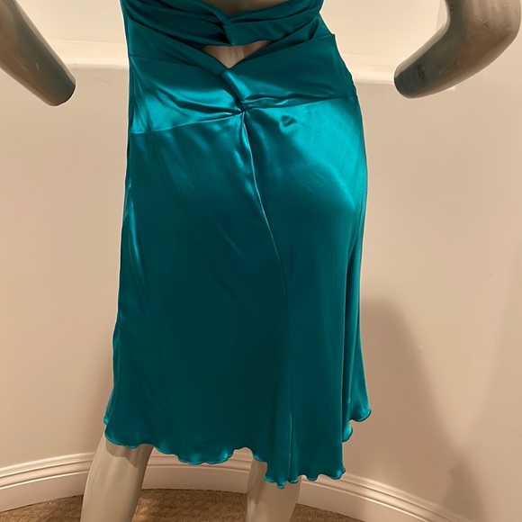 CACHE Teal Midi Dress Size 10 - Picture 8 of 14